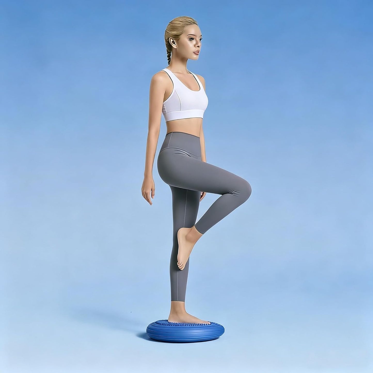 Balance Disc,Wiggle Seat Core Stability 14 Foot Diameter,With Pump,Suitable For Improving Posture,And Stabilizing The Core,Fitness