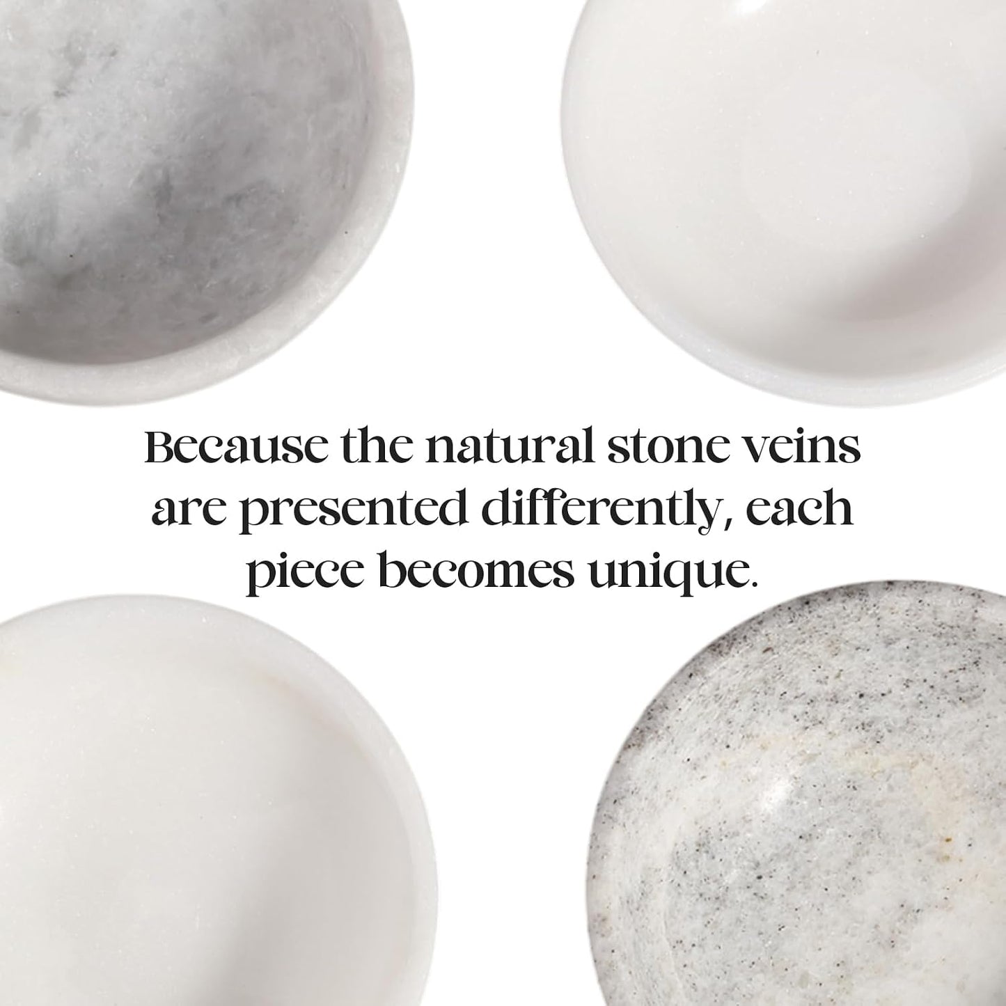 Koville Natural Marble Incense Holder, Incense Holder for Sticks with 9 Holes, Handmade Incense Burner Ash Catcher for Meditation Yoga SPA, Balsam Fir/Palo Santo/Sage/Cone (White)