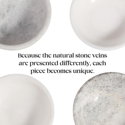 Koville Natural Marble Incense Holder, Incense Holder for Sticks with 9 Holes, Handmade Incense Burner Ash Catcher for Meditation Yoga SPA, Balsam Fir/Palo Santo/Sage/Cone (White)