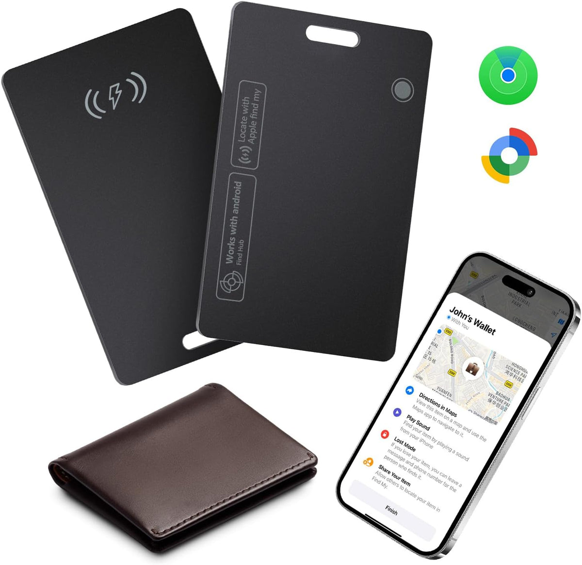 Wallet Tracker Card for Apple & Android