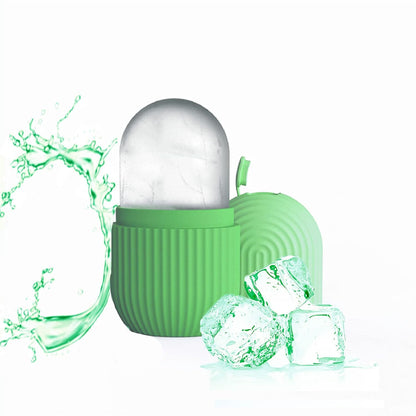 Joyeee Ice Face Roller, Reusable Silicone Mold Face Massage Eye Facial Beauty Skin Care Tools Apply Ice for Shrink Pores Anti Wrinkle Reduce Puffiness Improve Skin Elasticity, Striped
