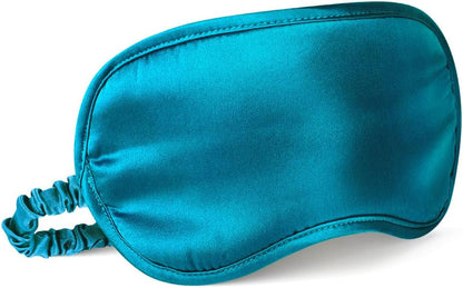 LULUSILK Mulberry Silk Sleep Eye Mask & Blindfold with Elastic Strap/Headband, Soft Eye Cover Eyeshade for Night Sleeping, Travel, Nap(Pink)