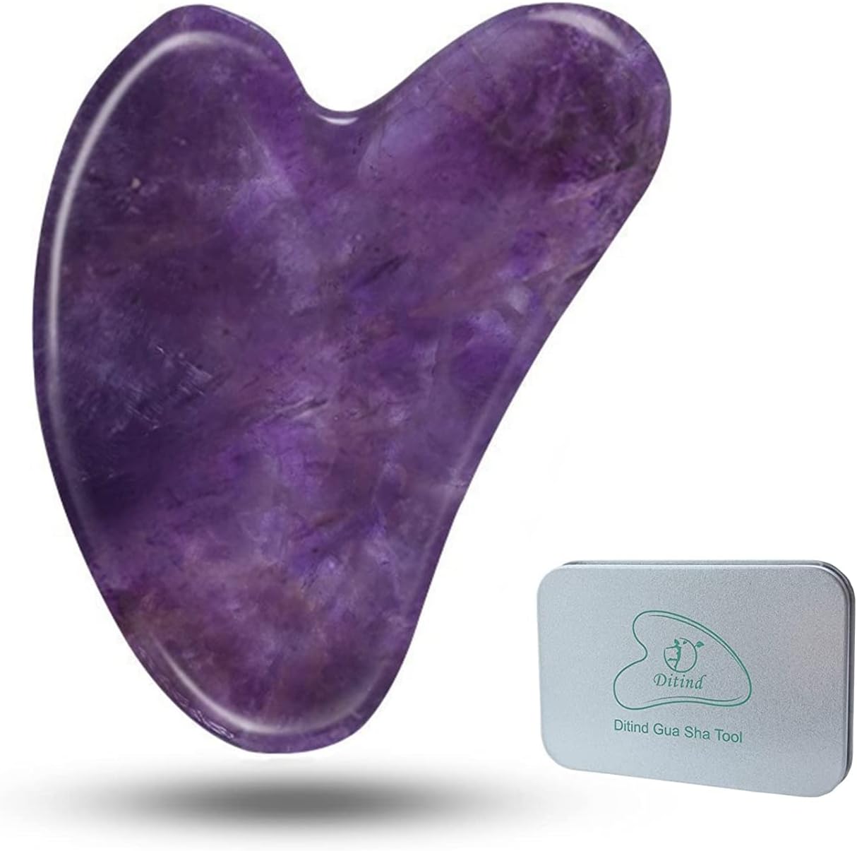 Gua Sha, Jade Stone Gua Sha Massage Tool, Guasha Tool for Face and Body Skin Massage. Gua Sha Set for Toxins Prevents Wrinkles for SPA Acupuncture, Therapy Trigger Point Treatment.