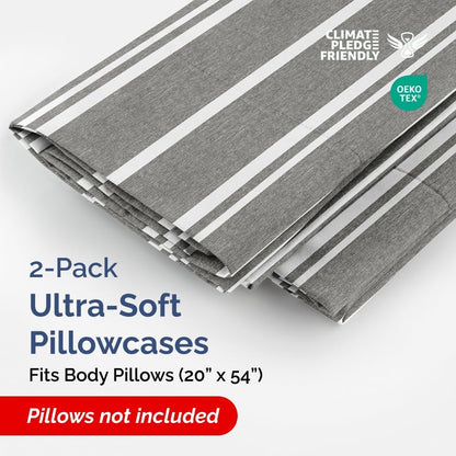 Standard Pillow Cases Set of 10 - Ultra Soft Hotel Quality Pillowcase Covers - Comfy, Cozy & Wrinkle Free - Shrink, Stain and Fade Resistant - Machine Washable Pillow Protectors - 10 Pcs Set - White - Colors B