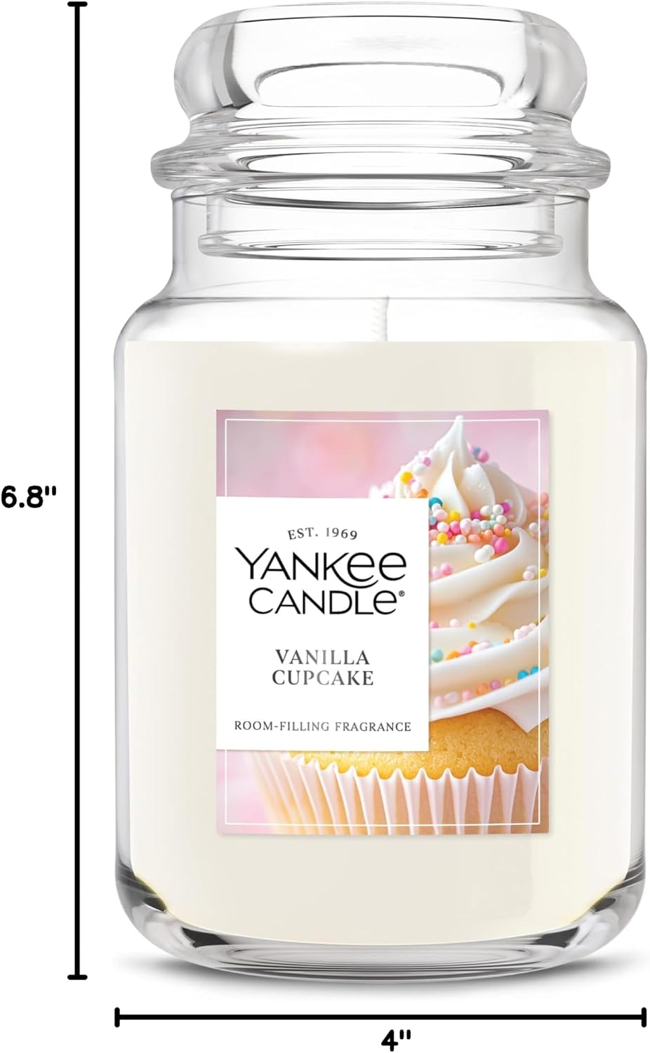 Yankee Candle Vanilla Cupcake Scented Candle, 22oz Large Jar