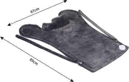 Ambershine 17''x33'' XXXL King Size Heating Pad with 12 Temperature Settings & 4 Auto-Off Countdown Timers, Pain Relief for Back/Neck/Shoulders/Abdomen/Legs(Dark Teal)