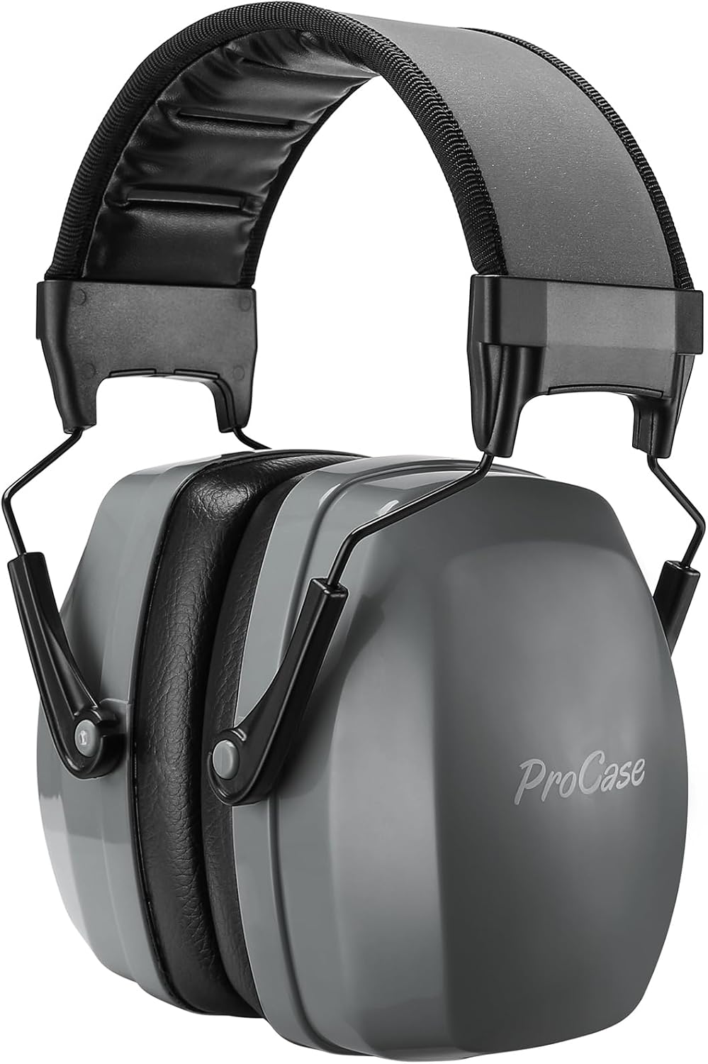 ProCase Noise Cancelling Ear Muffs SNR 33dB, Ear Hearing Protection Headphones for Adults, Sound Proof Ear Defenders for Work, Mowing, Shooters Shooting Gun Range, Construction -Black