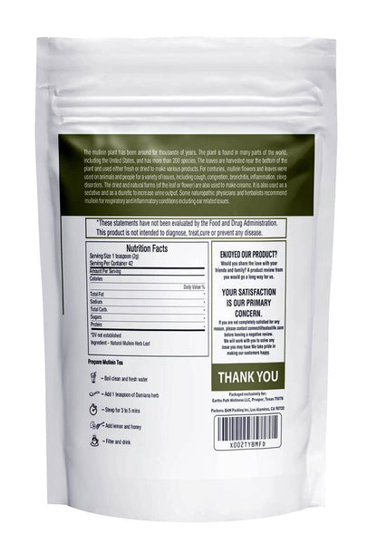 Mullein Leaf Tea, Loose Leaf, Respiratory & Lung Support Herbal Tea