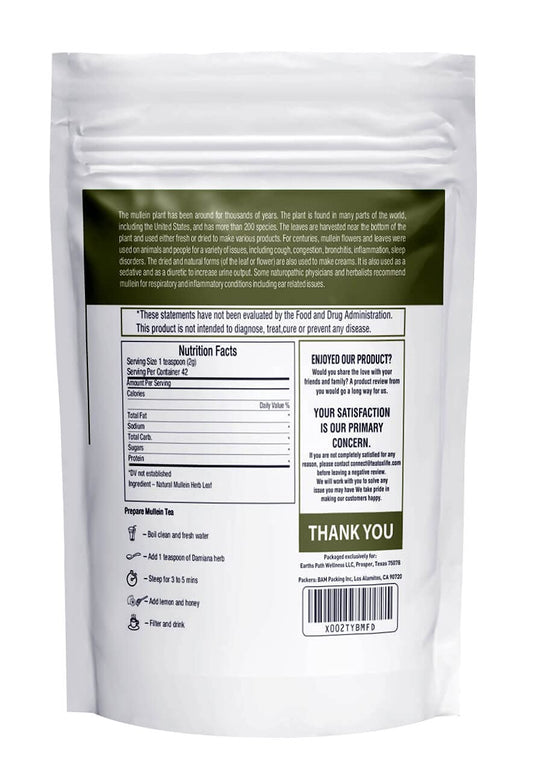 Mullein Leaf Tea, Loose Leaf, Respiratory & Lung Support Herbal Tea