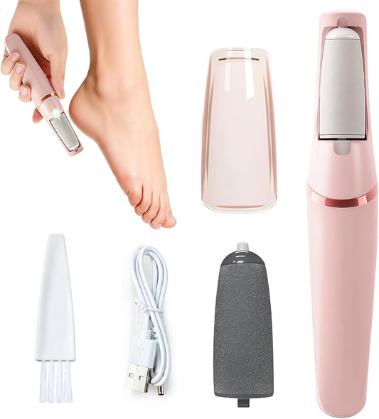 Electric Callus Removers for Feet, Upgraded Electric Foot Callus Remover, Rechargeable Portable Electronic Foot File Pedicure Tools, Feet Care for Dry&Dead Skin for Feet & Hands (Pink)