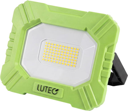 LUTEC 3500LM LED Work Light, Rechargeable Magnetic Work Lights with Stand, Portable 5000K Flood Light for Car Repair, Fishing, Camping, Emergency, Hiking, 3 Modes