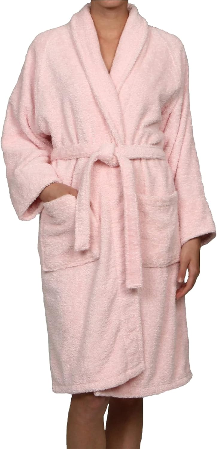 Cotton Unisex Terry Robe, Soft And Absorbent Robes For Men And Women, Bathroom Accessories