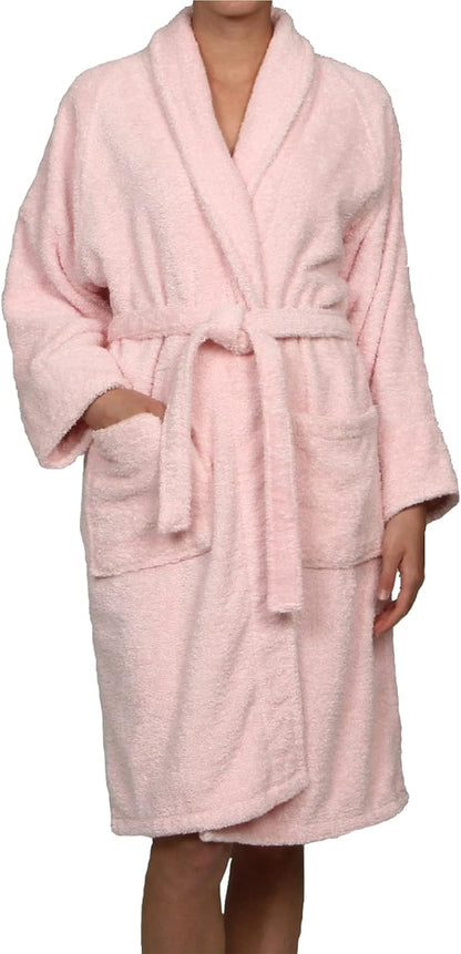 Cotton Unisex Terry Robe, Soft And Absorbent Robes For Men And Women, Bathroom Accessories