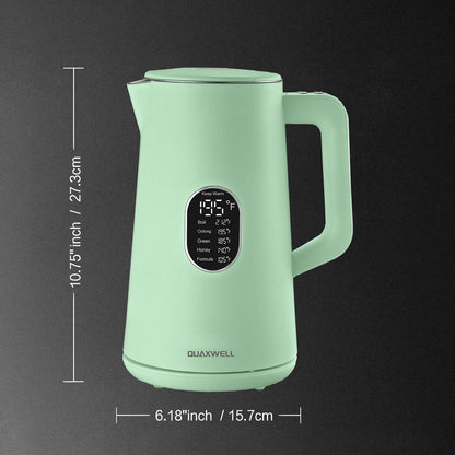 1.5L Electric Kettle Temperature Control, Green