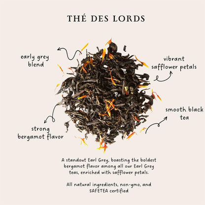 Palais des Thés - Tea of Lords - Earl Grey - Black Tea - 20 Cotton Tea Bags