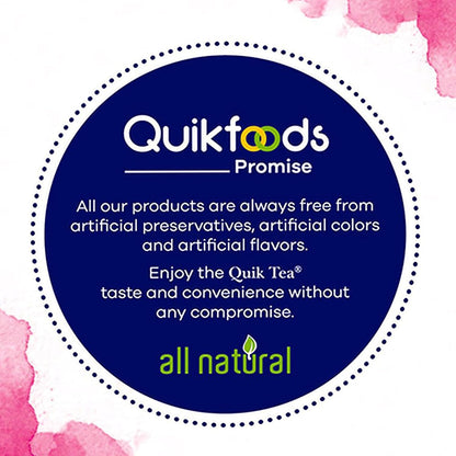 QuikTea Instant Chai Tea Latte Mix, Masala, Unsweetened, 20 Sachets