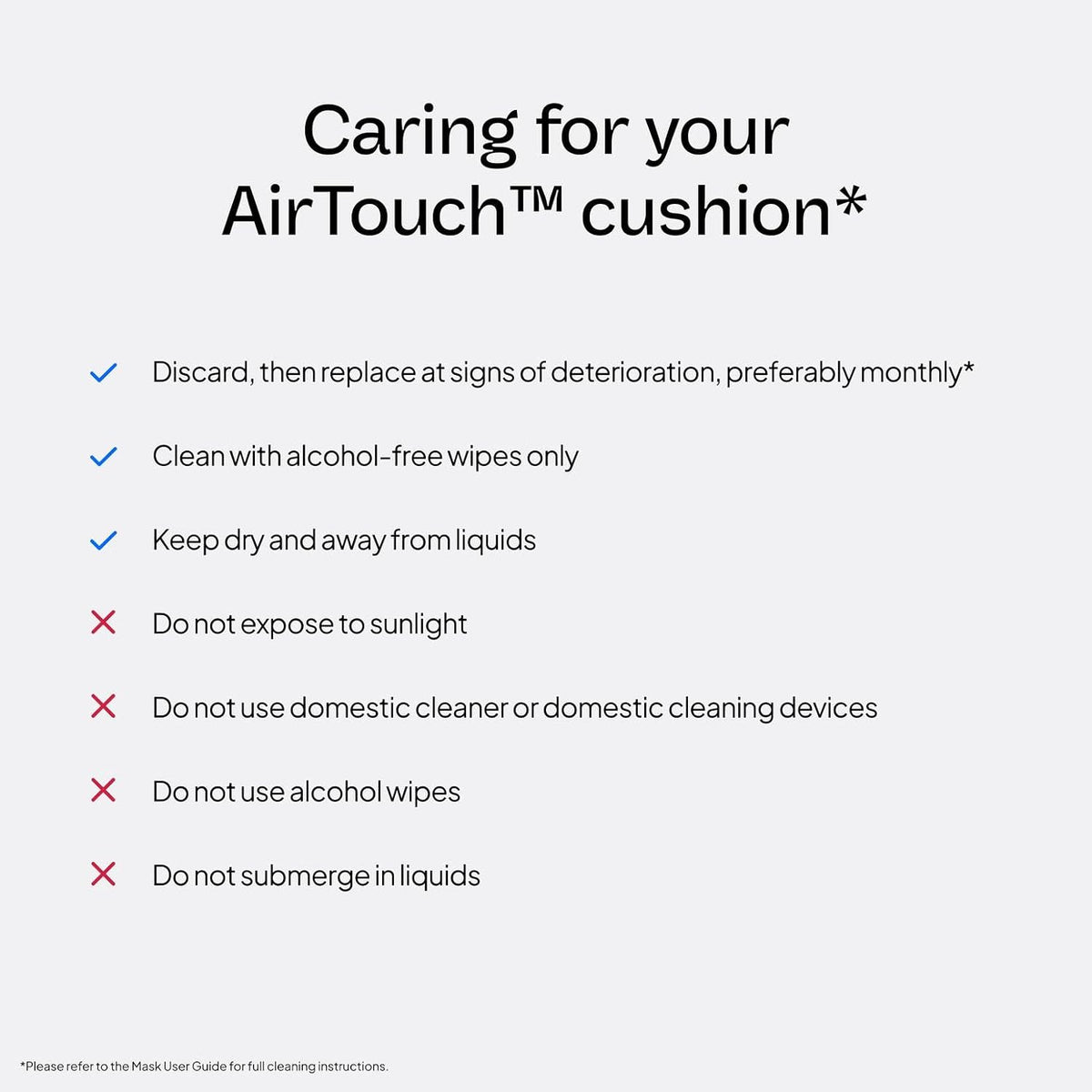 ResMed AirFit F20 Cushion Replacement, Large