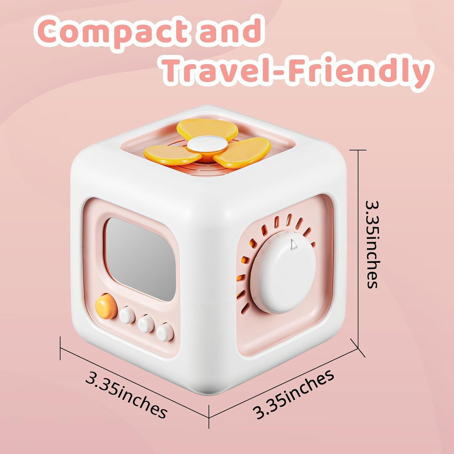SOCBTNSO Busy Cube Toy for 1 Year Old Boy, Montessori Toys for 1+ Year Old, Travel Toys for Toddlers 1-3, Learning Fine Motor Skills| 1st Birthday Gifts 6 9 12 Months Baby