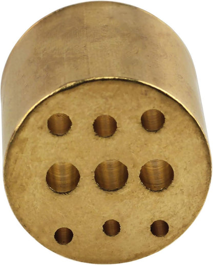E-outstanding Incense Holder Brass Incense Burner Holder with 9 Different Sizes Holes Incense Stick Holder