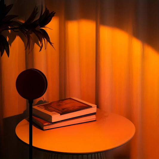 Sunset Ambient Projection Light, LED Multi-Color Night Light, 360° Adjustable, Multiple Mode Settings, Suitable for Photography/Selfies/Parties/Home/Living Room/Bedroom Decoration.