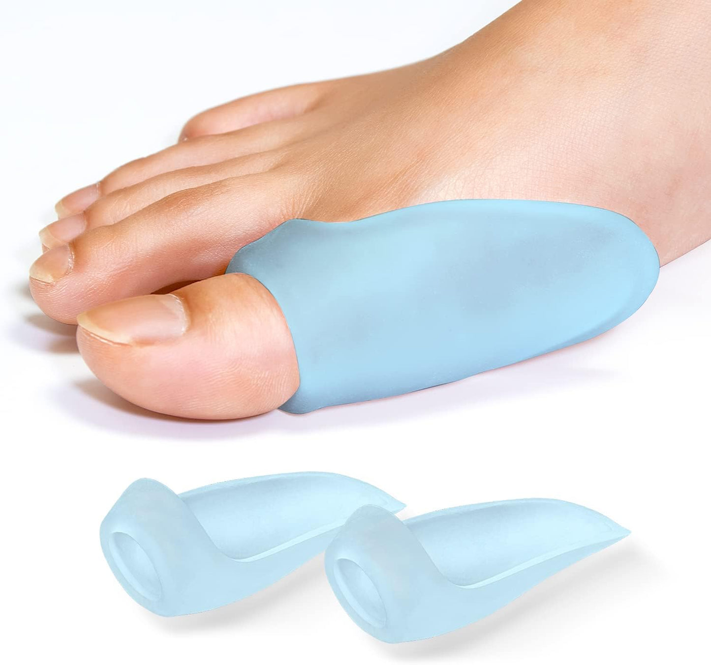 Promifun Gel Bunion Protector Shield, 10 Pack of Bunion Pads and Cushions, Bunion Guard for Big Toe, Relieve Foot Pain from Friction, Rubbing and Pressure - Clear
