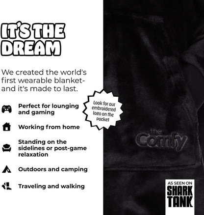 THE COMFY Dream | From Shark Tank | Patented | No Sherpa | Light Wearable Blanket Hoodie | Gift for Women & Men | One Size