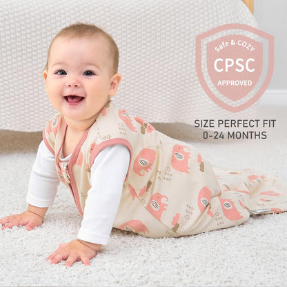 Yoofoss Baby Sleep Sack Baby Wearable Blanket 100% Cotton 2-Way Zipper Toddler Sleeping Sack