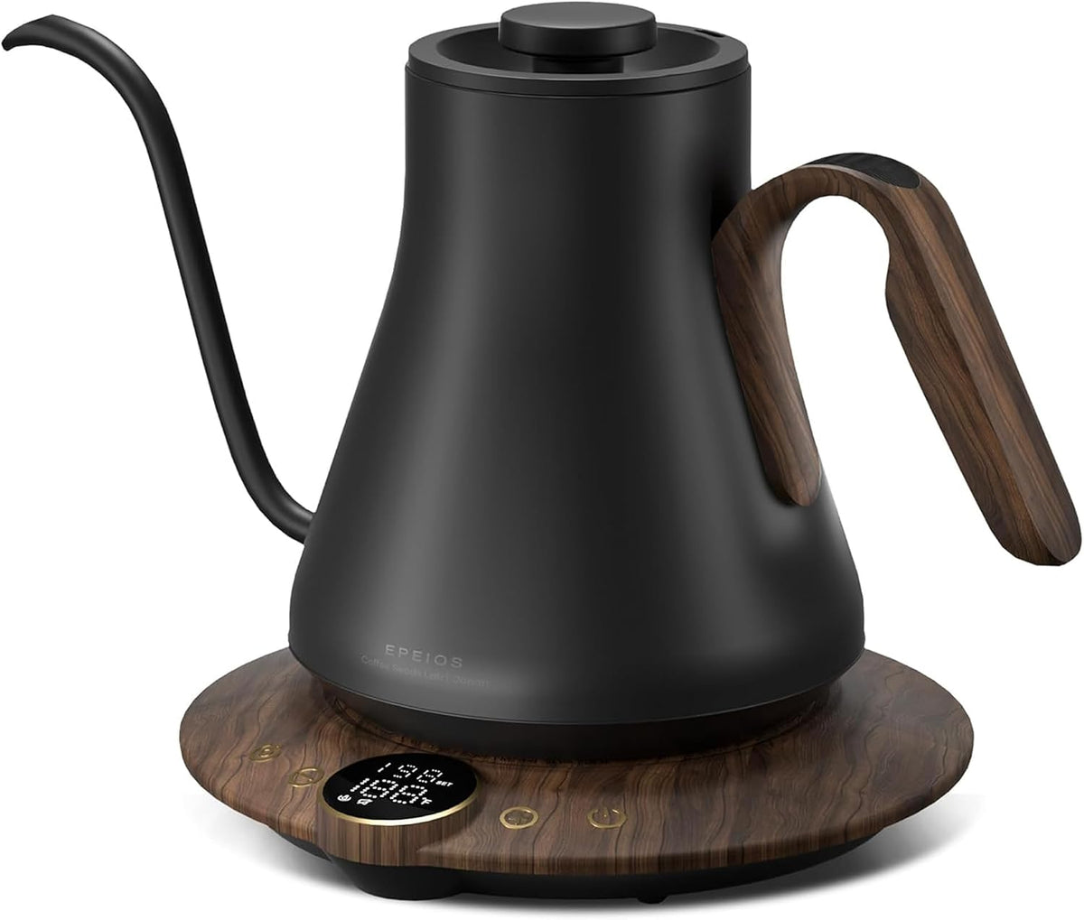 INTASTING Gooseneck Electric Kettle with ±1℉ Temperature Control 0.9 Liter