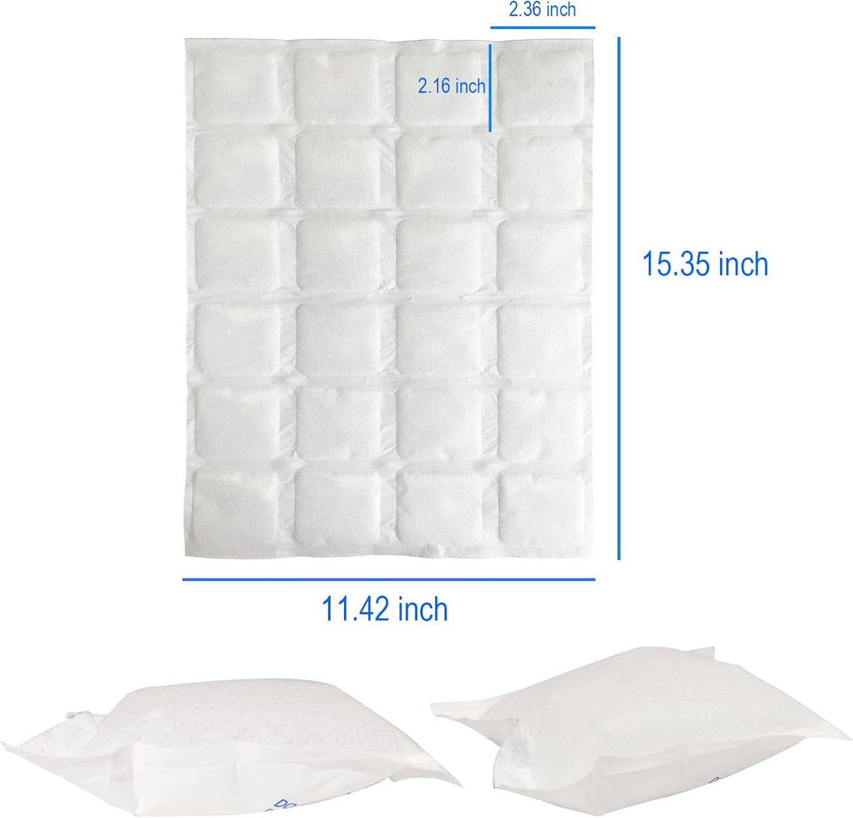 Reusable Ice Packs for Shipping & Coolers Dry Ice for Shipping Frozen Food Cold Pack for Lunch Bags, Long Lasting Cold Ice Pack Sheets for Transport Food (10 Sheets x 16 Cells)