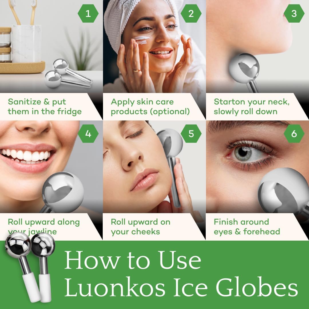 LUONKOS Gua Sha Facial Tools - Set of 4 Black - Large Bian Stone Guasha Tool for Face Sculpting - Lymphatic Drainage Massager with Polished Edges Glide Effortlessly for Daily Skincare Routine