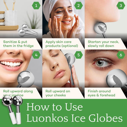 LUONKOS Gua Sha Facial Tools - Set of 4 Black - Large Bian Stone Guasha Tool for Face Sculpting - Lymphatic Drainage Massager with Polished Edges Glide Effortlessly for Daily Skincare Routine
