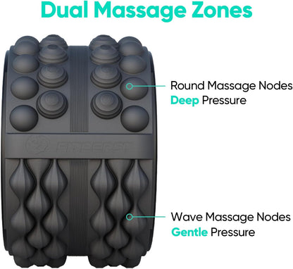 FitBeast Back Roller, Back Wheel Foam Roller - Targeted Muscle Roller for Deep Tissue Massage, Back Stretcher
