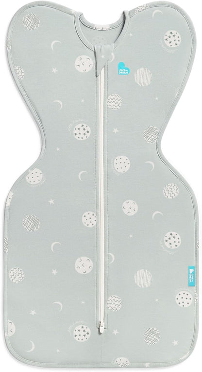 Love to Dream Swaddle UP, Baby Sleep Sack, Self-Soothing Swaddles for Newborns, Get Longer Sleep, Secure Fit Helps Calm Startle Reflex, New Born Essentials for Baby, 1.0 TOG, 13-19 lbs, Deep Olive