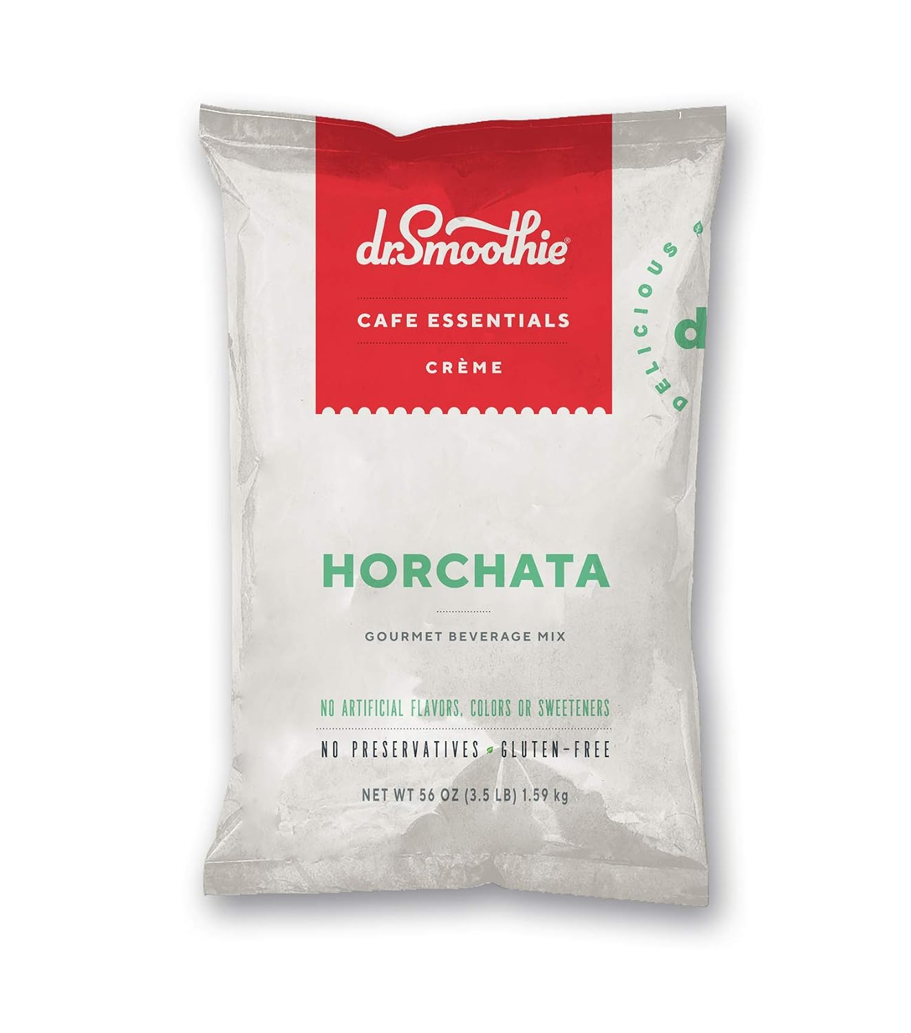 Café Essentials Matcha Green Tea Latte Frappe Mix – No Artificial Colors, Flavors, or Sweeteners – Shelf Stable – 51mg of Caffeine – Great for Hot, Iced, & Frozen Frappes (3.5 lb Bag, 30 Servings)