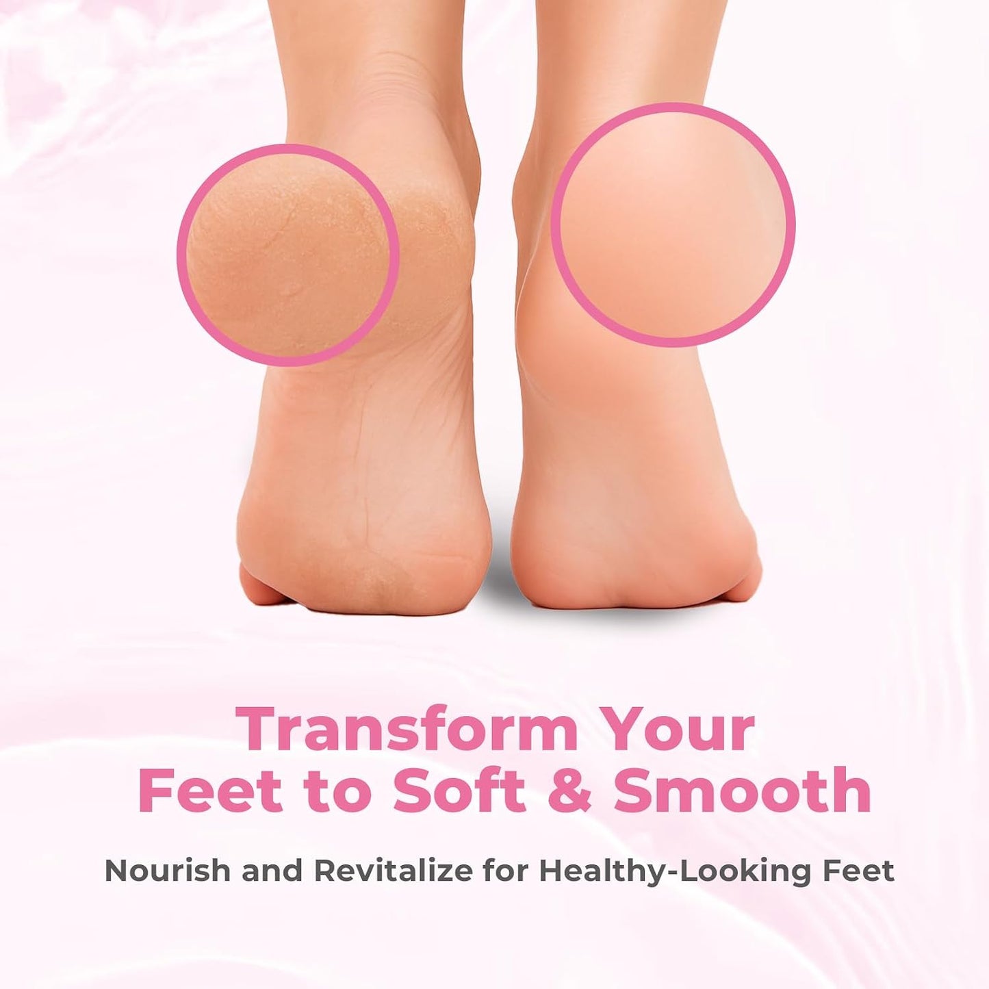 Foot Peeling Mask, 4 Pairs Foot Peel Mask for Dry Cracked Feet, Dead Skin Callus Removal, Repair Soft Feet