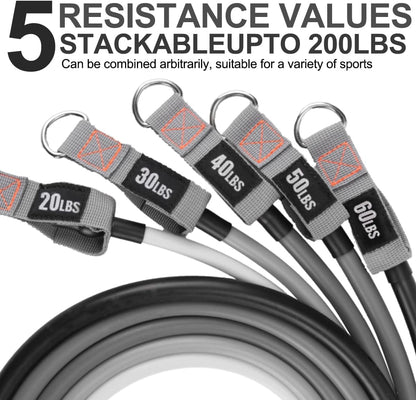 Resistance Bands with Handles, Exercise Bands with Handles, Door Anchor