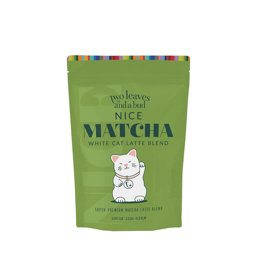 Two Leaves and a Bud Nice Matcha Latte Blend, Japanese Matcha Green Tea Powder, 2 Resealable Bags, 224g