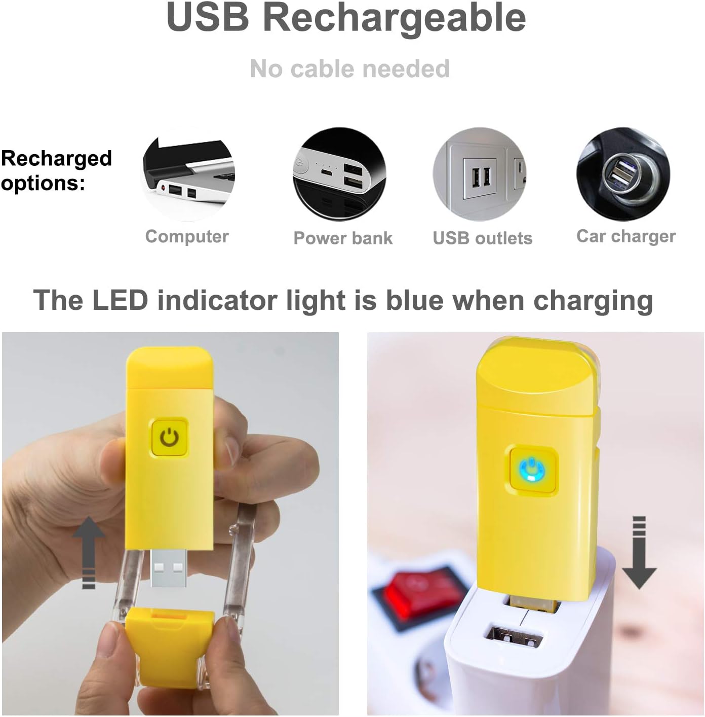 HONWELL Rechargeable Book Light, Clip On LED Reading Lights for Kids Reading in Bed, 3 Brightness Levels Dimmable Bookmark Light for Eye-Protection, Portable Reading Lamp for Bookworms, Travel(Orange)