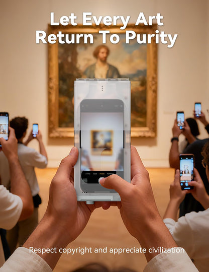 Portable Phone Lock Box, US Patented Magnetic Cell Phone Jail, Transparent Visible Calls Anti-Distraction Lock Case for iPhone Android, Students Exam Museum Anti Unauthorized Photography