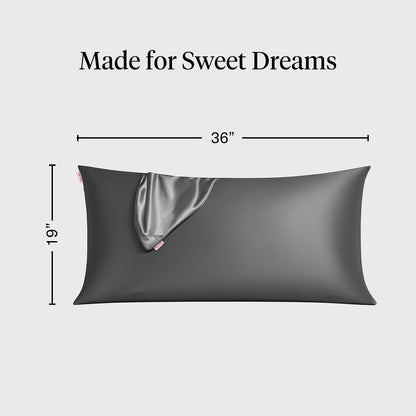 Kitsch Satin Pillowcase with Zipper for Hair & Skin - Softer Than Silk Pillow Cases, Smooth Cooling Satin Pillow Case, Wrinkle-Free, Machine Washable - Pillow Cases Standard Size (19x26) - Blush