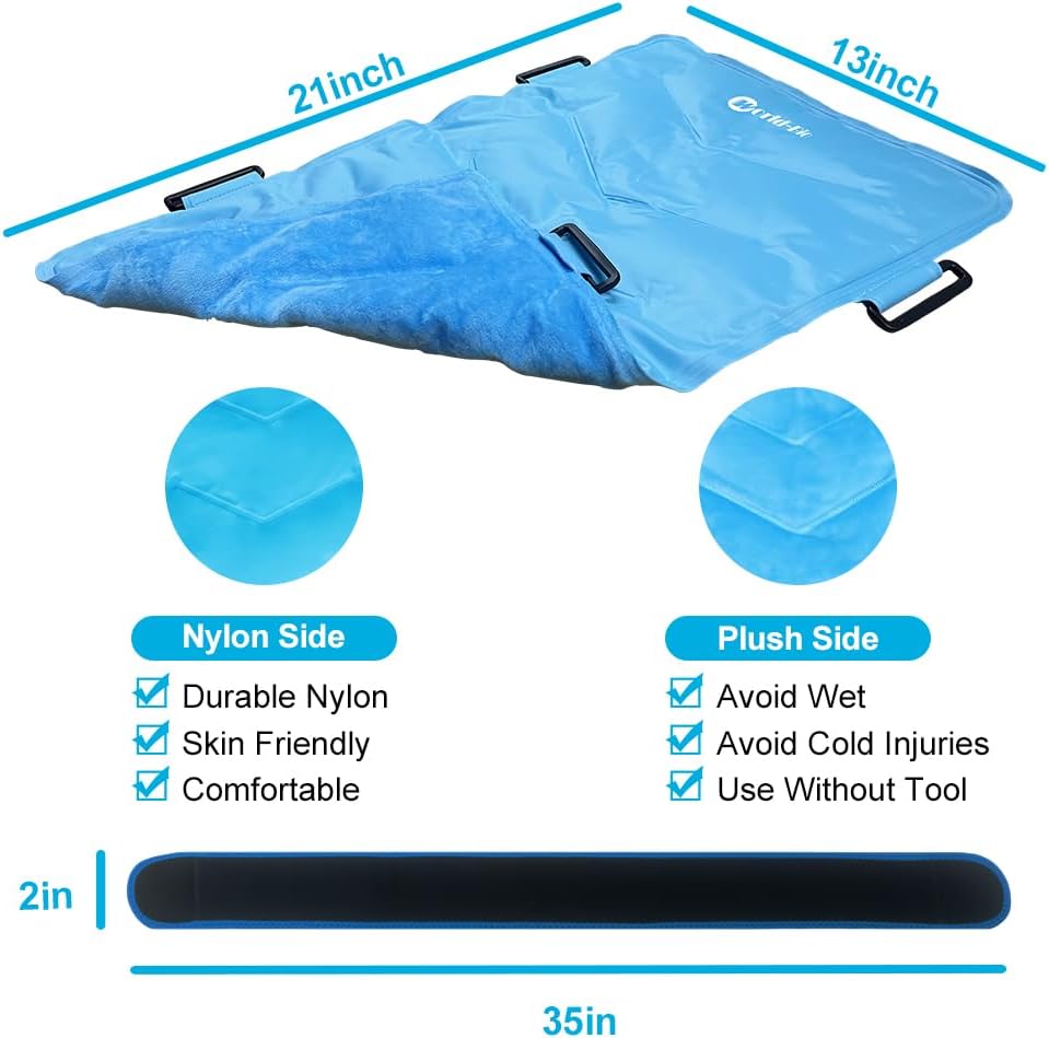 Shoulder Ice Pack Rotator Cuff Cold Therapy Wraps, Reusable Shoulder Arm Gel Pack Hot Cold Compress Pain Relief for Injuries, Recovery After Surgery, Tendonitis, Shoulder Wrap for Left Right Shoulder