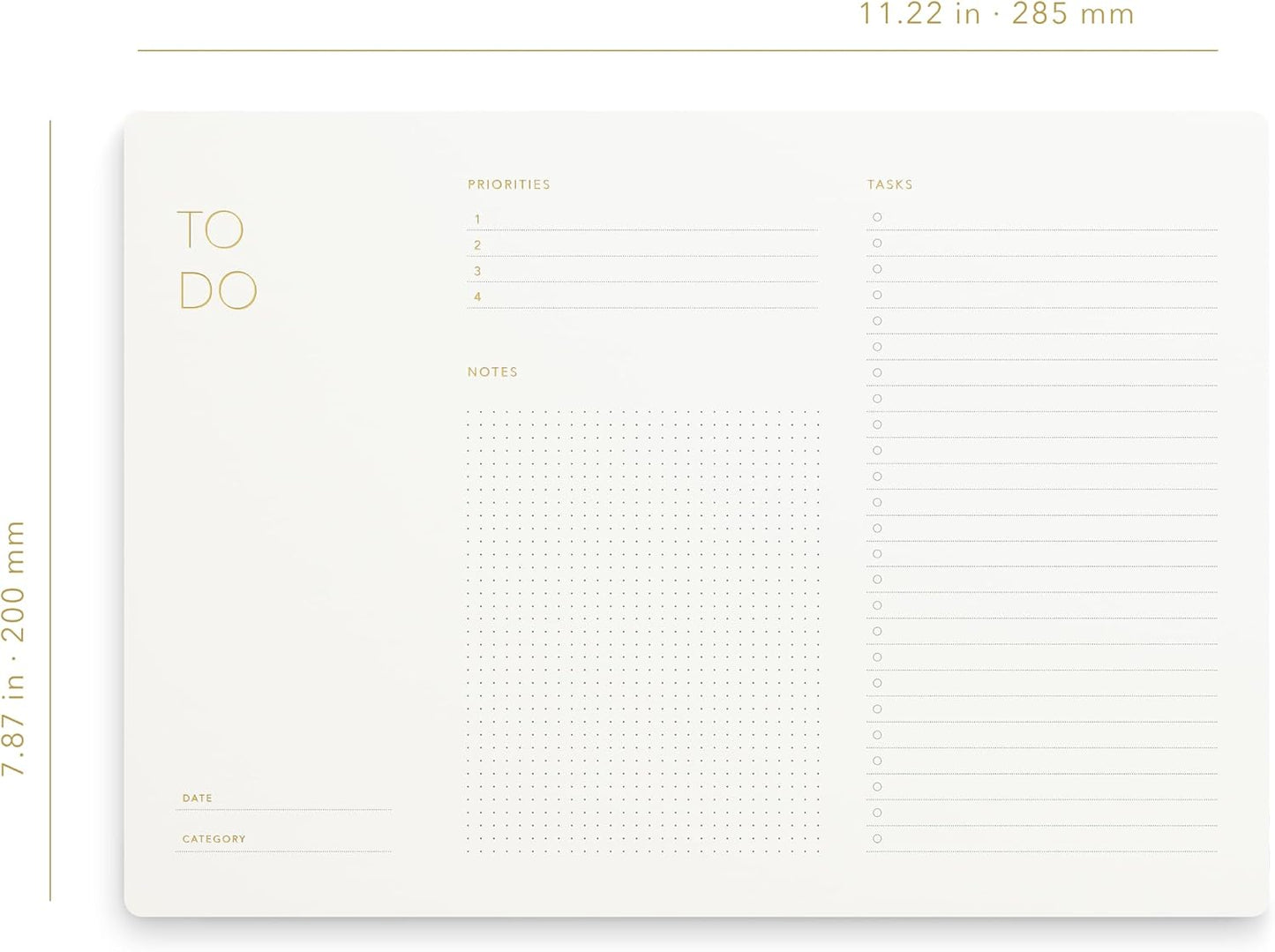 Daily Planner Notepad, A4, 52 Sheets, Undated,Time Blocking,Hourly Schedule