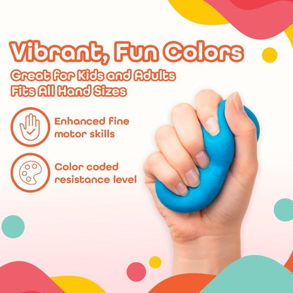 Playbees Therapy Putty for Hand Therapy – Sensory Exercise Putty for Kids & Adults, Therapeutic Hand Putty for Physical Therapy Supplies, Hand Therapy Putty - Extra Soft, Soft, Medium, Firm