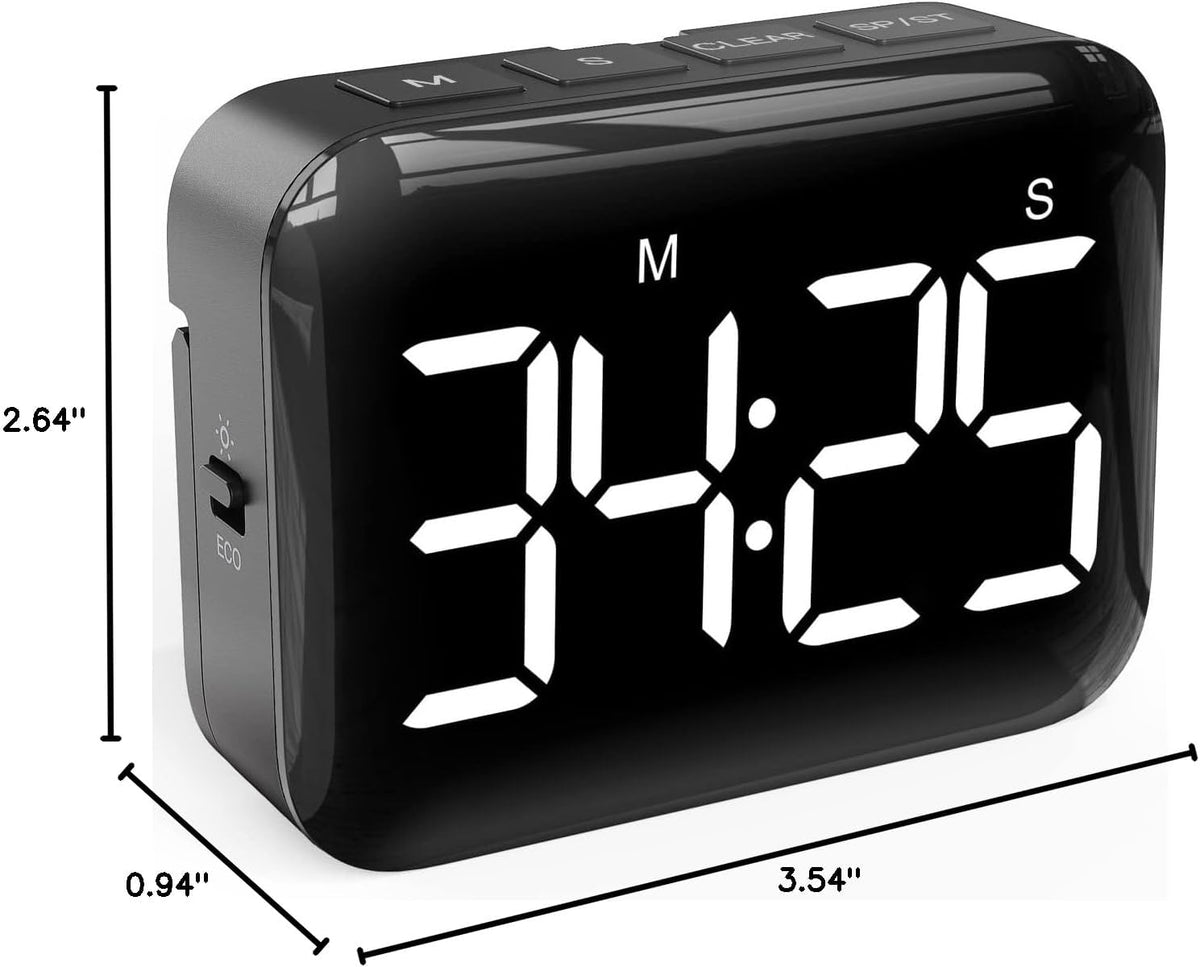 Digital Kitchen Timer, Magnetic Large Display for Cooking & Classroom