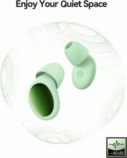 45dB Ear Plugs for Sleeping Noise Cancelling Ear Plugs for Noise Reduction & Snoring, Concerts, Earplugs for Sleep,Sider Sleepers Airplane, Silicone Earplugs Reusable