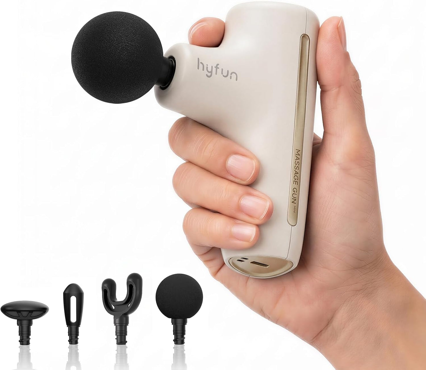H1 Super Mini Massage Gun, Compact Portable Deep Tissue Massage Gun, Pocket-Sized Sports Travel Massager, Percussion Muscle Massager Gun for Home, Gym, Office, Black