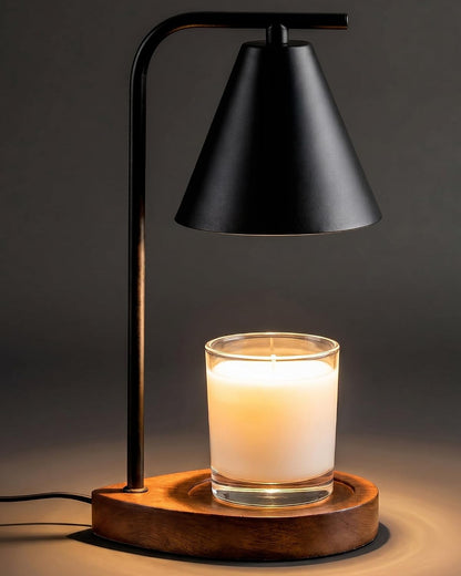 Marycele Candle Warmer Lamp with Timer & Dimmer - Mothers Day Gifts for Women Mom Her, Aesthetic Office Home Decor, Adjustable Height Wax Melter for Candle Jar & 3-Wick Candles (2 Bulbs Included)