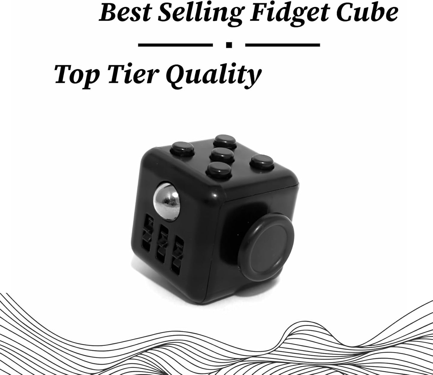 Premium Hand Cube: Unleash Stress Relief and Boost Focus Hand Cube: The Ultimate Handcrafted Premium Quality Fidget Toy for All Age, Fun, Relaxing, and Perfect for Every Occasion (Midnight Black)