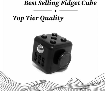 Premium Hand Cube: Unleash Stress Relief and Boost Focus Hand Cube: The Ultimate Handcrafted Premium Quality Fidget Toy for All Age, Fun, Relaxing, and Perfect for Every Occasion (Midnight Black)