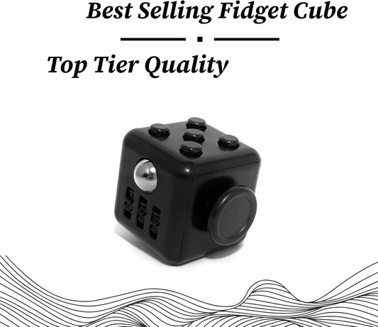 Premium Hand Cube: Unleash Stress Relief and Boost Focus Hand Cube: The Ultimate Handcrafted Premium Quality Fidget Toy for All Age, Fun, Relaxing, and Perfect for Every Occasion (Midnight Black)